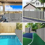 vidaXL Filet brise-vue anthracite et blanc 2x25 m PEHD 150 g/m²