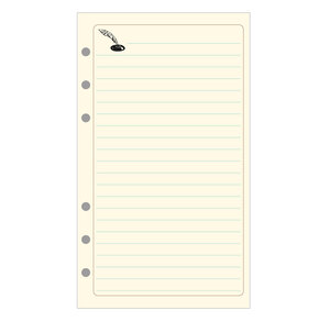 Recharge accessoire Exatime 17 étroit notes 44 feuillets 170x98 mm EXACOMPTA