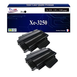 T3AZUR -2x Toners compatibles avec Xerox 3250 (106R01374/106R01373) pour Xerox Phaser 3250  3250VD  3250VDN