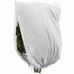 vidaXL Couvercles de Fleece de Protection Anti-Gel pour Plantes Blanc