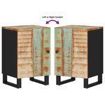 vidaXL Armoire de salle de bain 38x33x58cm bois massif de récupération