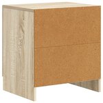 vidaXL Cabinet de chevet Chêne Sonoma 43 x 34 5 x 47 cm