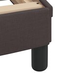 vidaXL Cadre de lit sans matelas marron foncé 100x200 cm tissu