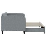 vidaXL Lit de jour avec gigogne sans matelas gris clair 80x200 cm