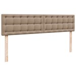 VidaXL Cadre de lit ottoman et matelas cappuccino 160x200cm similicuir