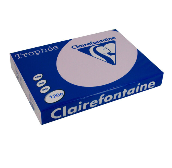 Ramette 250 Feuilles Papier 120g A4 210x297 mm Certifié FSC LILAS TROPHÉE