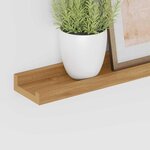 vidaXL Étagère Murale 4 Pièces Marron 115 x 9 x 3 cm Bois d'ingénierie
