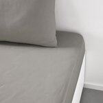 Drap housse - 140 x 190 cm uni - Dune