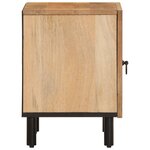 vidaXL Table de chevet 40x33x46 cm Bois de manguier solide