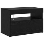 vidaXL Meuble TV 2 Pièces Chêne noir 180 x 35 x 40 cm Bois d'ingénierie