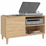 vidaXL Armoire à disques chêne sonoma 84 5x38x48 cm bois d'ingénierie
