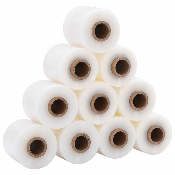 vidaXL Films étirables 10 Pièces transparent 23 μm 10 cm x 300 m