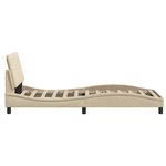 vidaXL Cadre de lit sans matelas crème 90x190 cm tissu