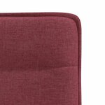 vidaXL Chaises à manger lot de 2 rouge bordeaux tissu