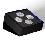 L'Art de la Plume – Agatha Christie Coffret complet - 20€ Argent Haut Relief et trois monnaies sur les romans