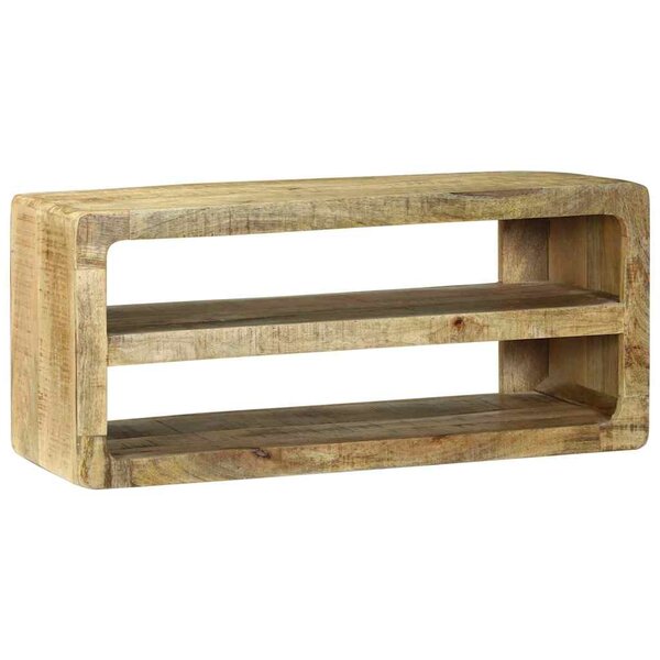 vidaXL Meuble TV Marron 80 x 32 x 36 cm Bois de manguier massif