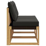 vidaXL 2 pc Sofa de milieu extérieur Blanc