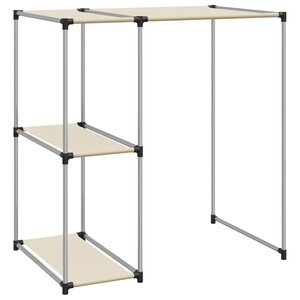 vidaXL Support de rangement sur la machine à laver Crème 87x55x90 5 cm
