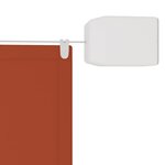 vidaXL Auvent vertical Terre cuite 180x1000 cm Tissu oxford