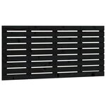 vidaXL Tête de lit murale Noir 156x3x63 cm Bois massif de pin