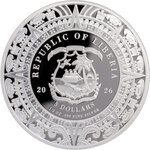 Monnaie QUETZALCOATL Aztec Heritage 1/2 Oz Argent 5$ Liberia 2026 (PRÉCOMMANDE)