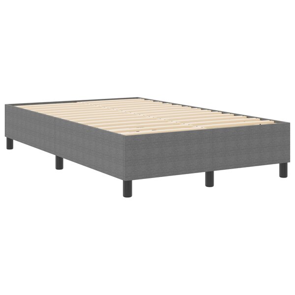 Lit à sommier tapissier vidaXL Gris clair 120x200 cm en tissu velours côtelé