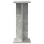 vidaXL Support de Plante Gris béton 25 x 25 5 x 60 5 cm