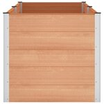 vidaXL Jardinière surélevée Marron 250 x 100 x 91 cm WPC et Aluminium
