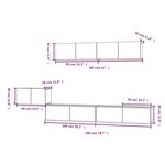 vidaXL Ensemble de meubles TV 5 Pièces Chêne fumé Bois d'ingénierie