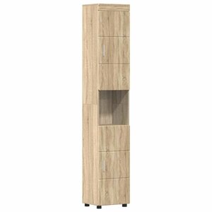 vidaXL Ensemble d'armoire de salle de bain TULUM Chêne Sonoma