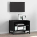 vidaXL Meuble TV Chêne noir 61 x 40 x 46 cm Bois d'ingénierie