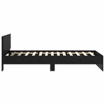 vidaXL Cadre de lit Chêne noir 90 x 190 cm Bois d'ingénierie