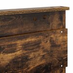 vidaXL Tête de lit Chêne fumé 150 cm Bois d'ingénierie