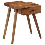 vidaXL Table de chevet Bois d'acacia massif 45 x 32 x 55 cm