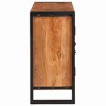 vidaXL Buffet avec portes Marron Bois d'acacia massif et métal