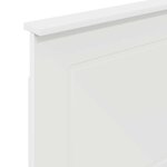 vidaXL Tête de lit Blanc 100 cm Bois d'ingénierie