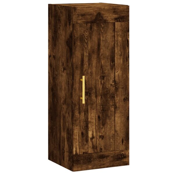 vidaXL Armoire murale chêne fumé 34 5x34x90 cm bois d'ingénierie