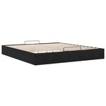 VidaXL Cadre de lit ottoman avec matelas noir 180x200 cm velours