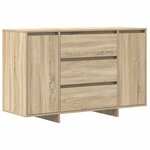 vidaXL Buffet en chêne Sonoma 120x41x75 cm en bois d'ingénierie