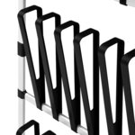 vidaXL Étagère à bottes télescopique avec barres Aluminium