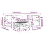 vidaXL Ensemble de canapés d'extérieur 5 pc Blanc et Beige Polyester