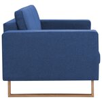 vidaXL Ensemble de canapé 2 Pièces Tissu Bleu
