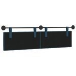 vidaXL Tête de lit suspendue Bleu Velours
