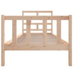 vidaXL Cadre de lit sans matelas bois massif 100x200 cm