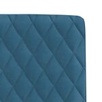 vidaXL Chaises à manger lot de 2 Bleu Velours