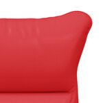 vidaXL fauteuil Rouge 69 x 74 x 93 cm Cuir artificiel