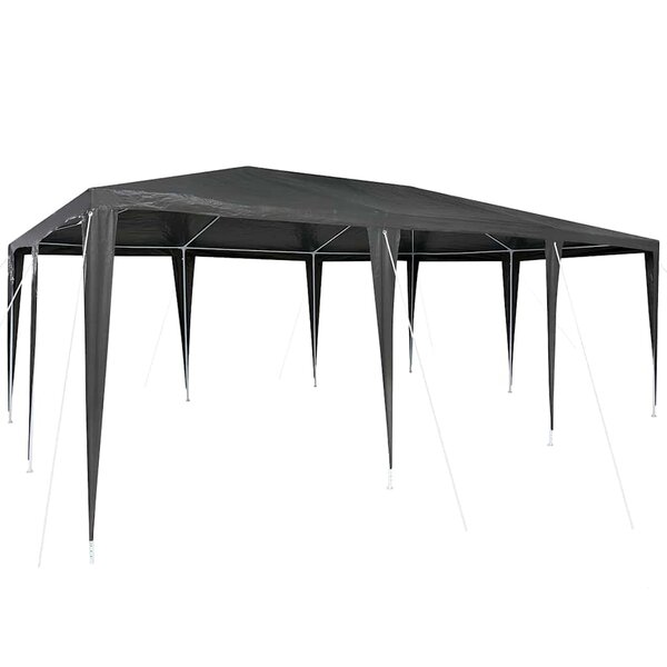 vidaXL Tente de fête Anthracite 600 x 400 x 266 cm Polyester  Acier
