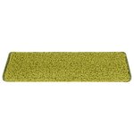vidaXL Tapis d'escalier 30 pièces 65 x 21 x 4 cm Vert Bordure rectangulaire