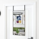 vidaXL Miroir de porte Noir 40x80 cm Verre et aluminium