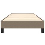 vidaXL Cadre de lit sans matelas taupe 90x190 cm tissu